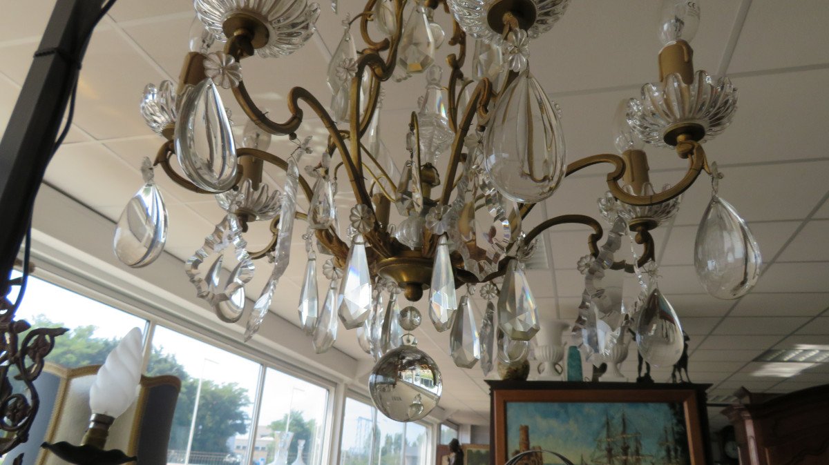 Cage Chandelier With Tassels-photo-3