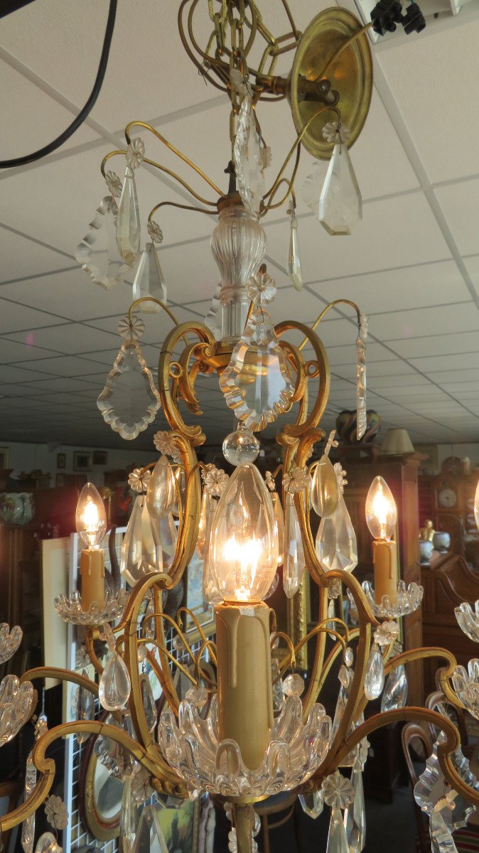 Cage Chandelier With Tassels-photo-1