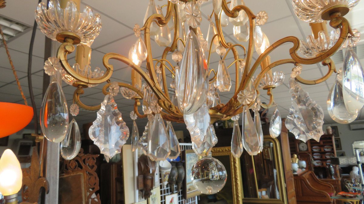 Cage Chandelier With Tassels-photo-3