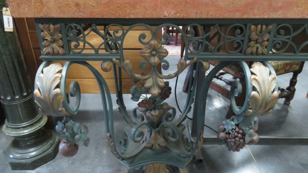 Wrought Iron Console-photo-4