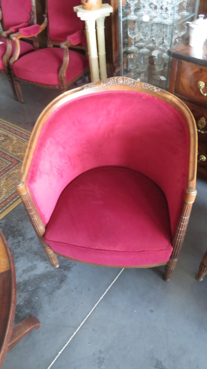 Pair Of Art Deco Armchairs-photo-2