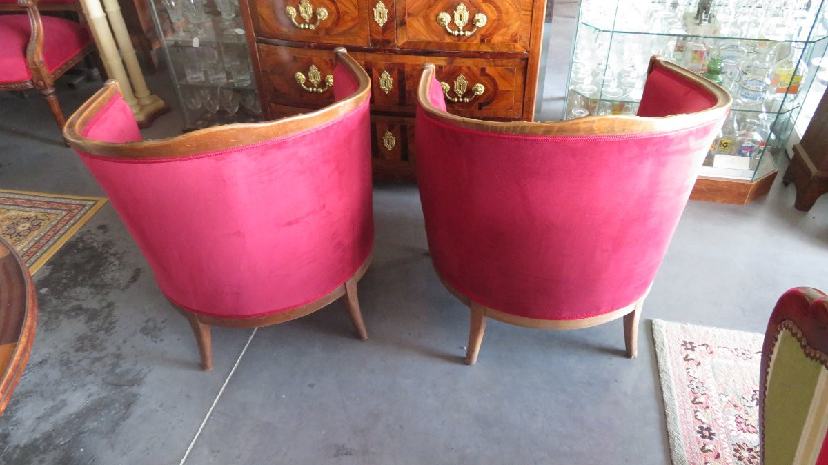 Pair Of Art Deco Armchairs-photo-2
