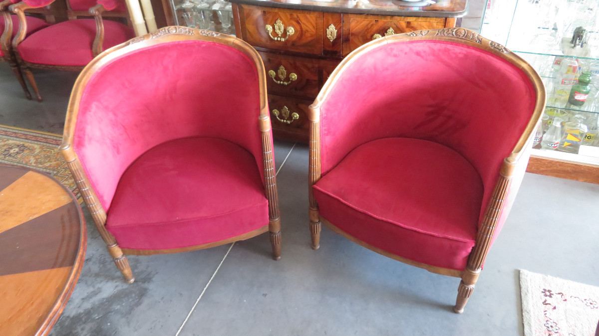 Pair Of Art Deco Armchairs