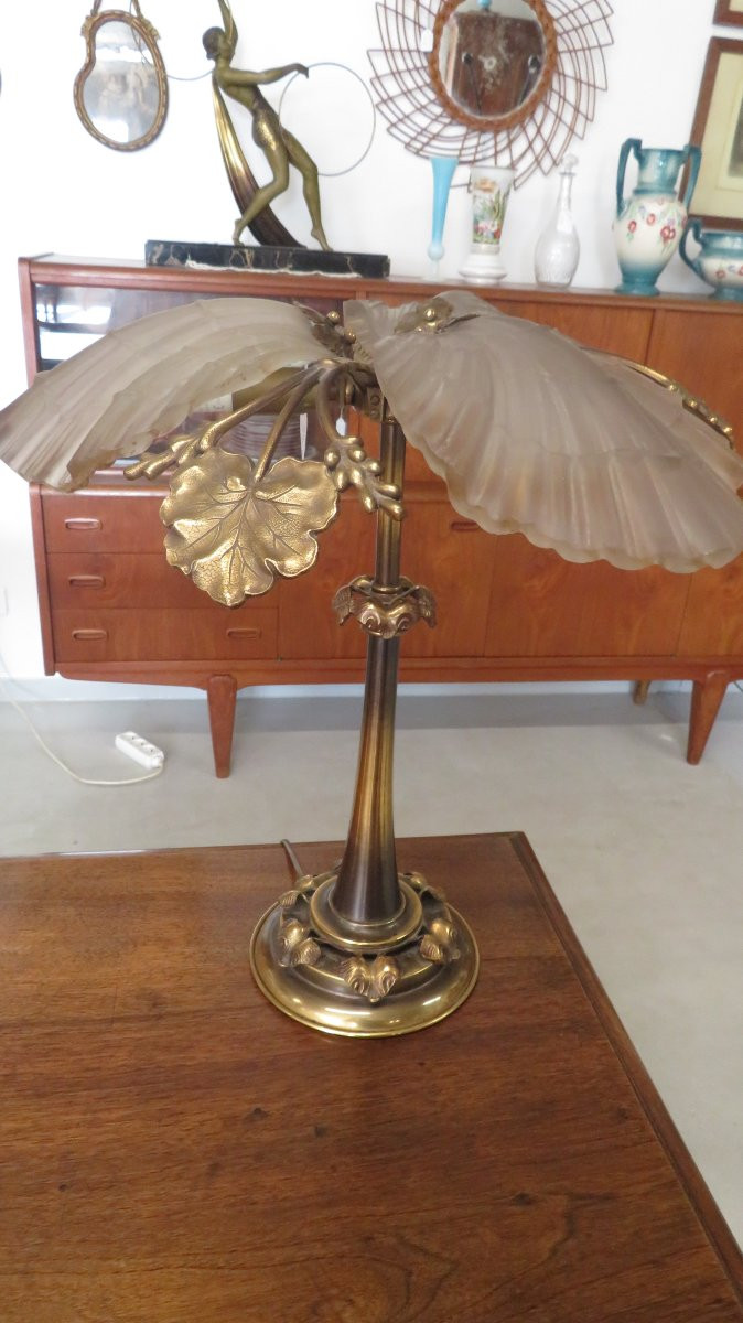 Lampe en bronze-photo-3