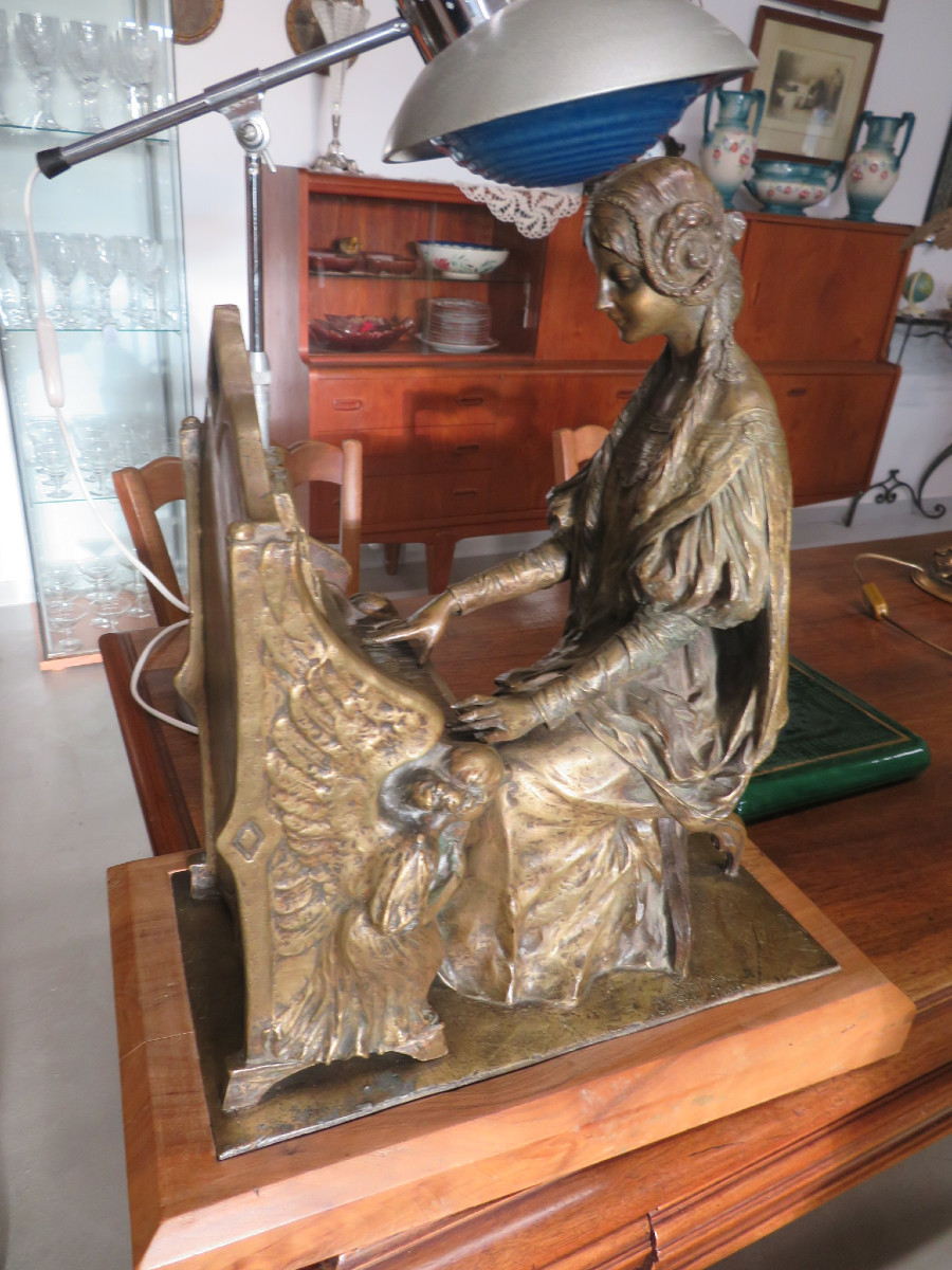 Femme au piano (Achille Fidi)