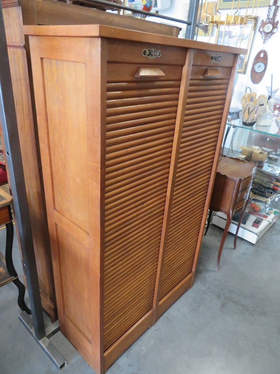 Roller-top File Cabinet-photo-1