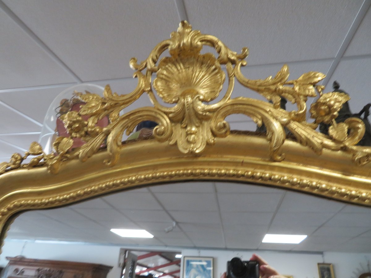 Miroir doré de style Louis XV-photo-3
