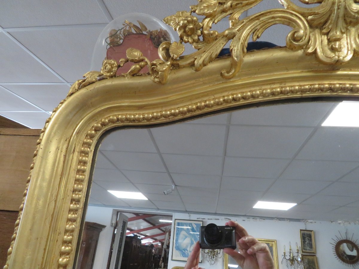 Miroir doré de style Louis XV-photo-5