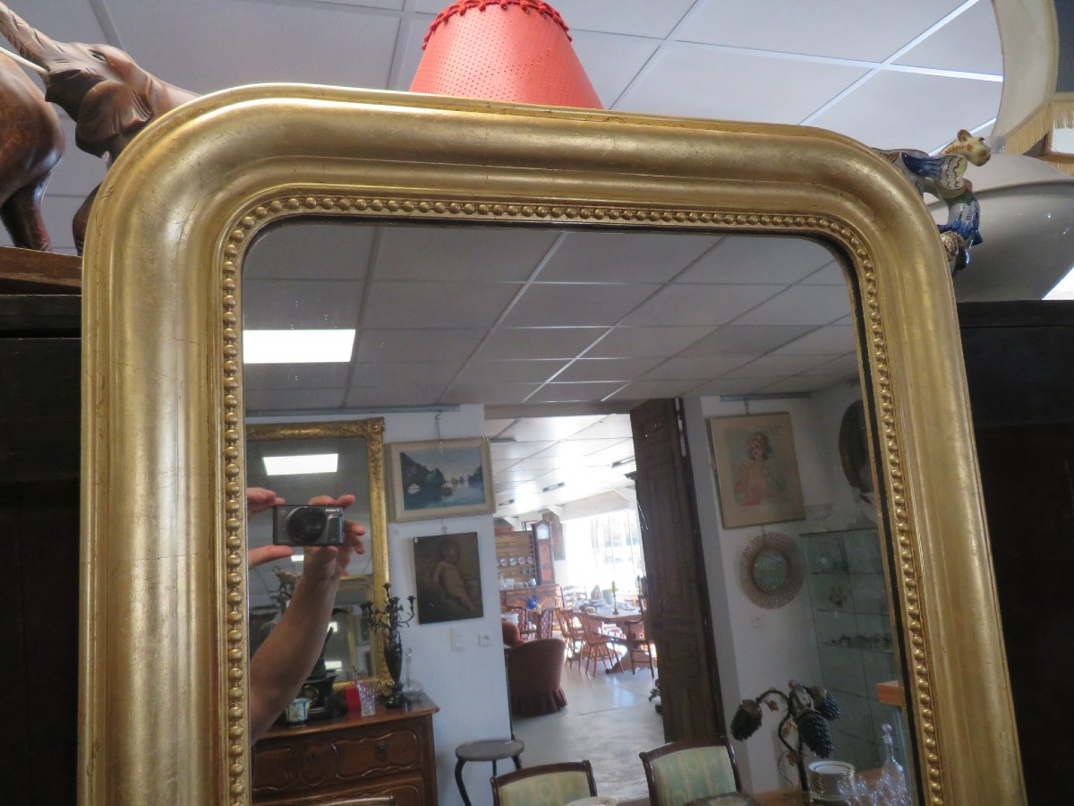 Miroir doré Louis Philippe-photo-2