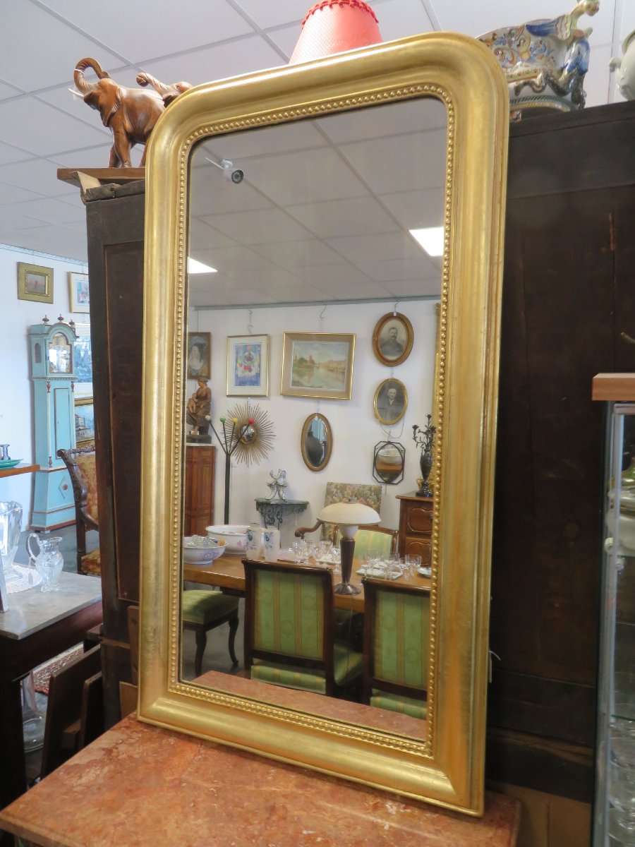 Miroir doré Louis Philippe-photo-2