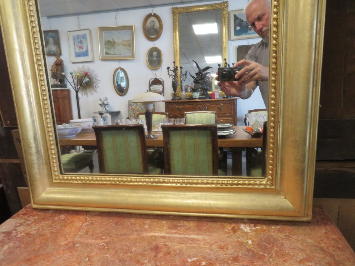 Miroir doré Louis Philippe-photo-3