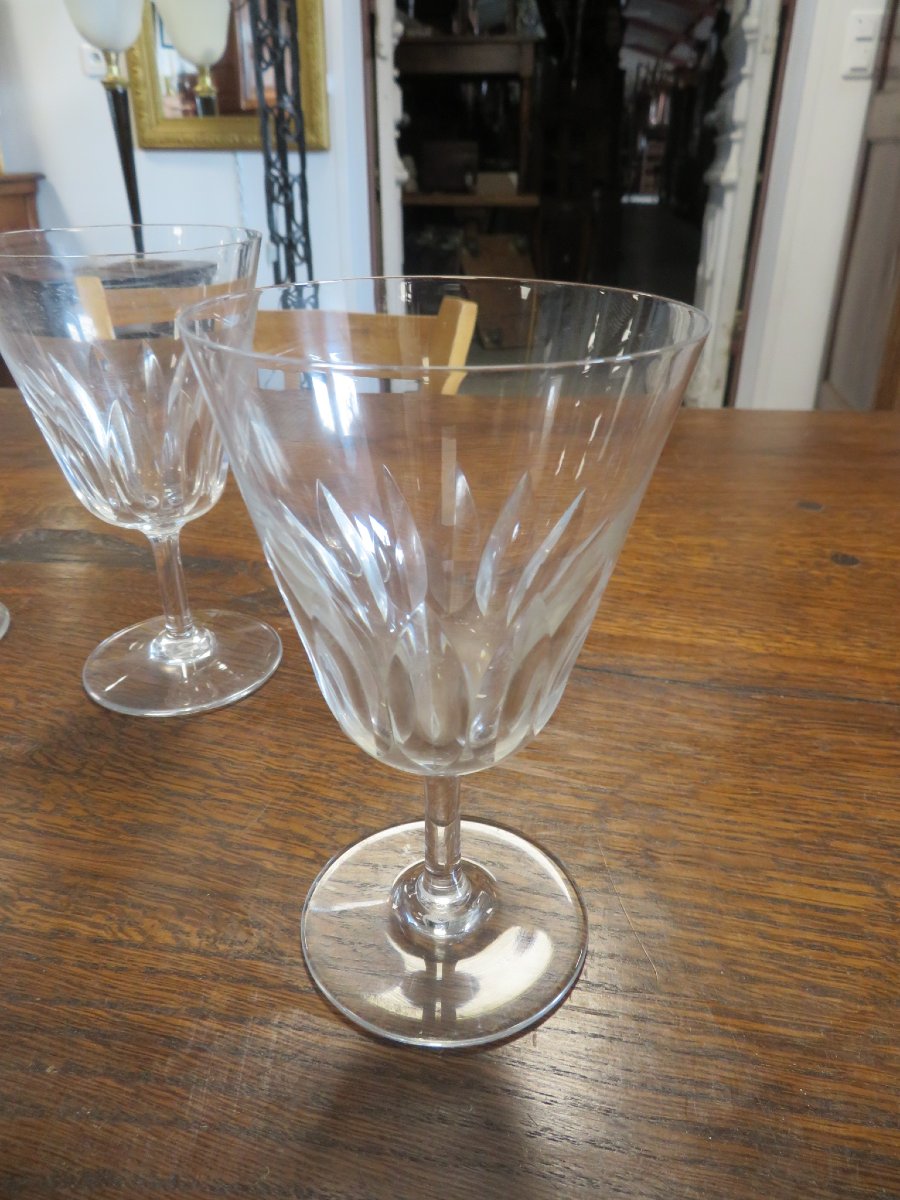 12 Verres en crital de Baccarat-photo-2