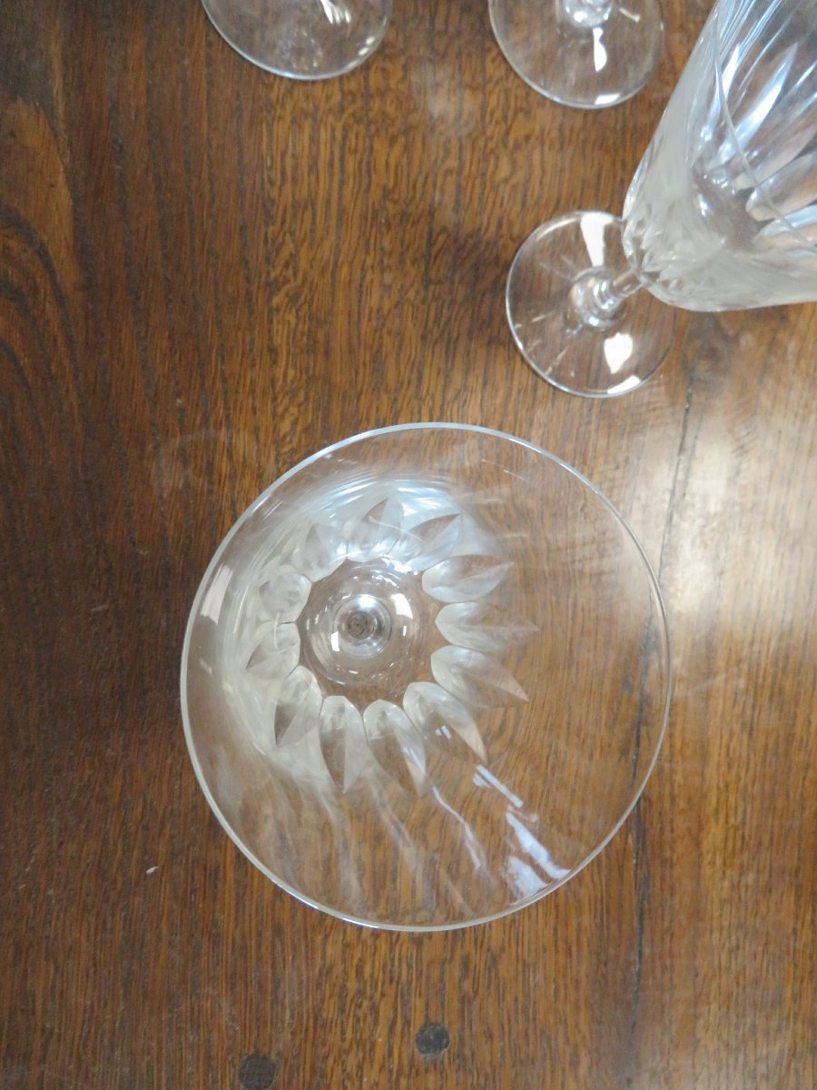 12 Verres en crital de Baccarat-photo-3