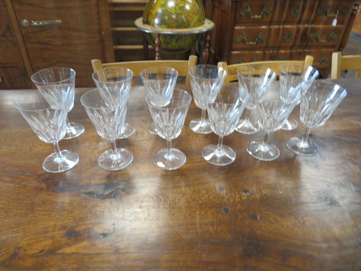12 Verres en crital de Baccarat-photo-2