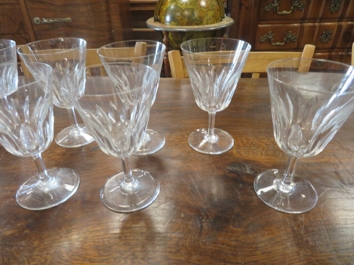 12 Verres en crital de Baccarat-photo-3