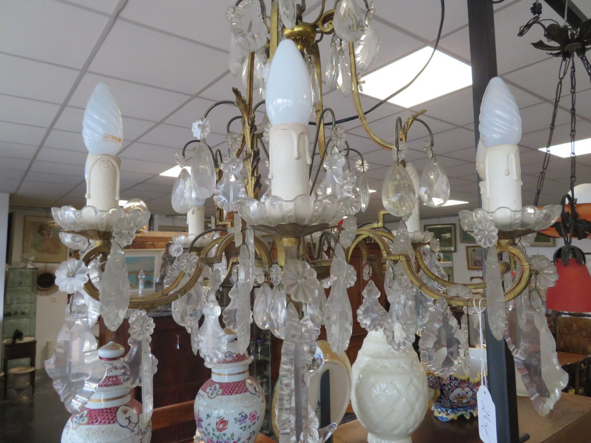 Cage Chandelier With Pendants-photo-4