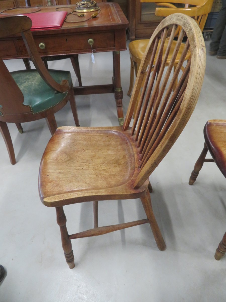 5 Chairs And 1 Winsor-style Armchair-photo-6