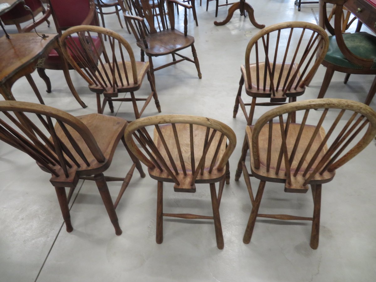5 Chairs And 1 Winsor-style Armchair-photo-7