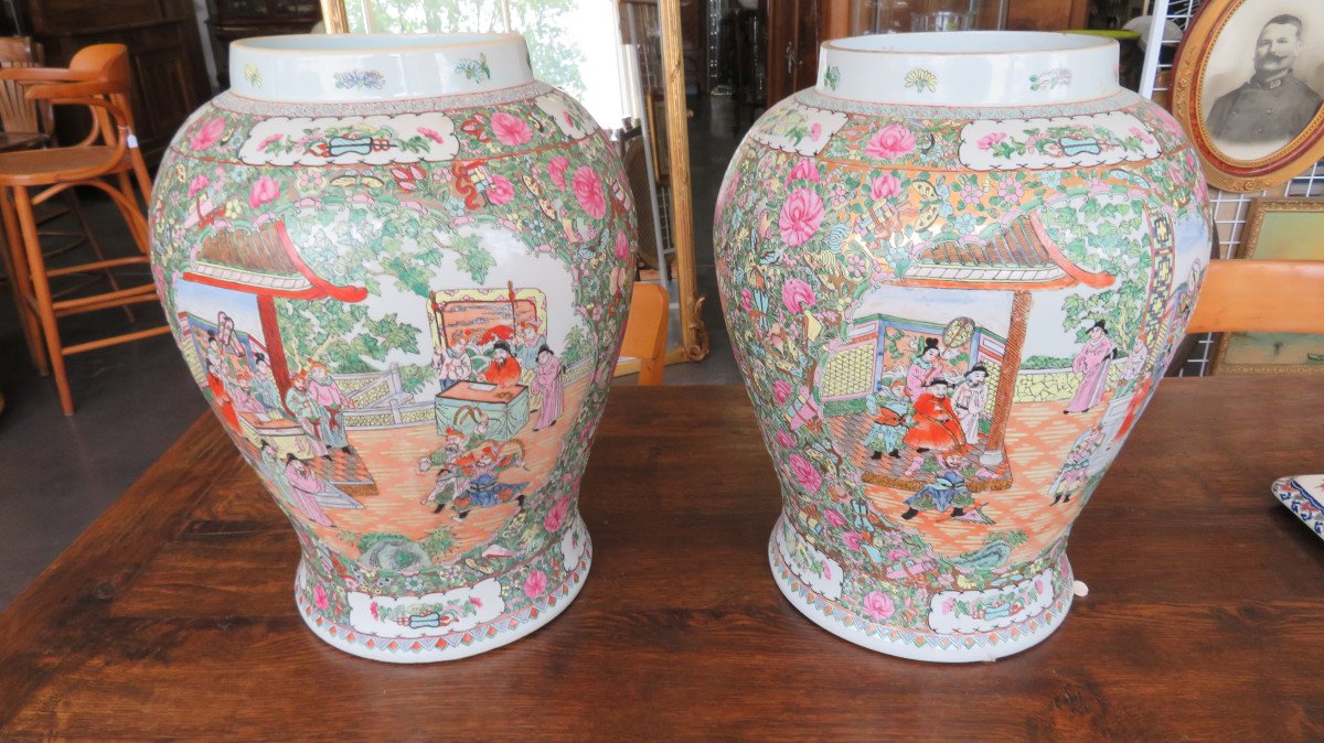 Paire De Vases Chinois