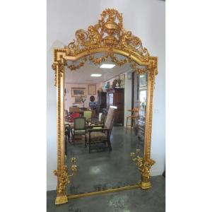 Golden Mirror With Cherubs