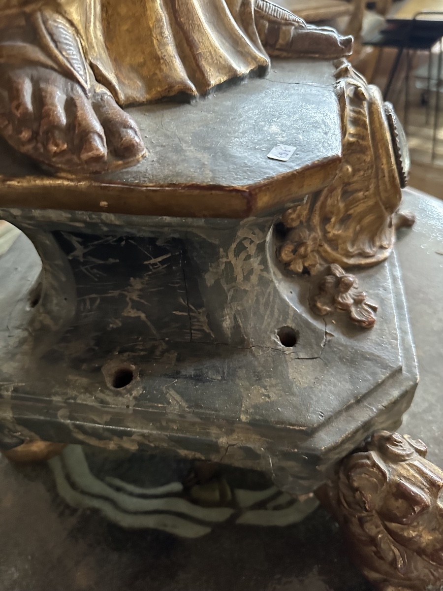 Statue Of The Virgin And Child, 18th Century -photo-4