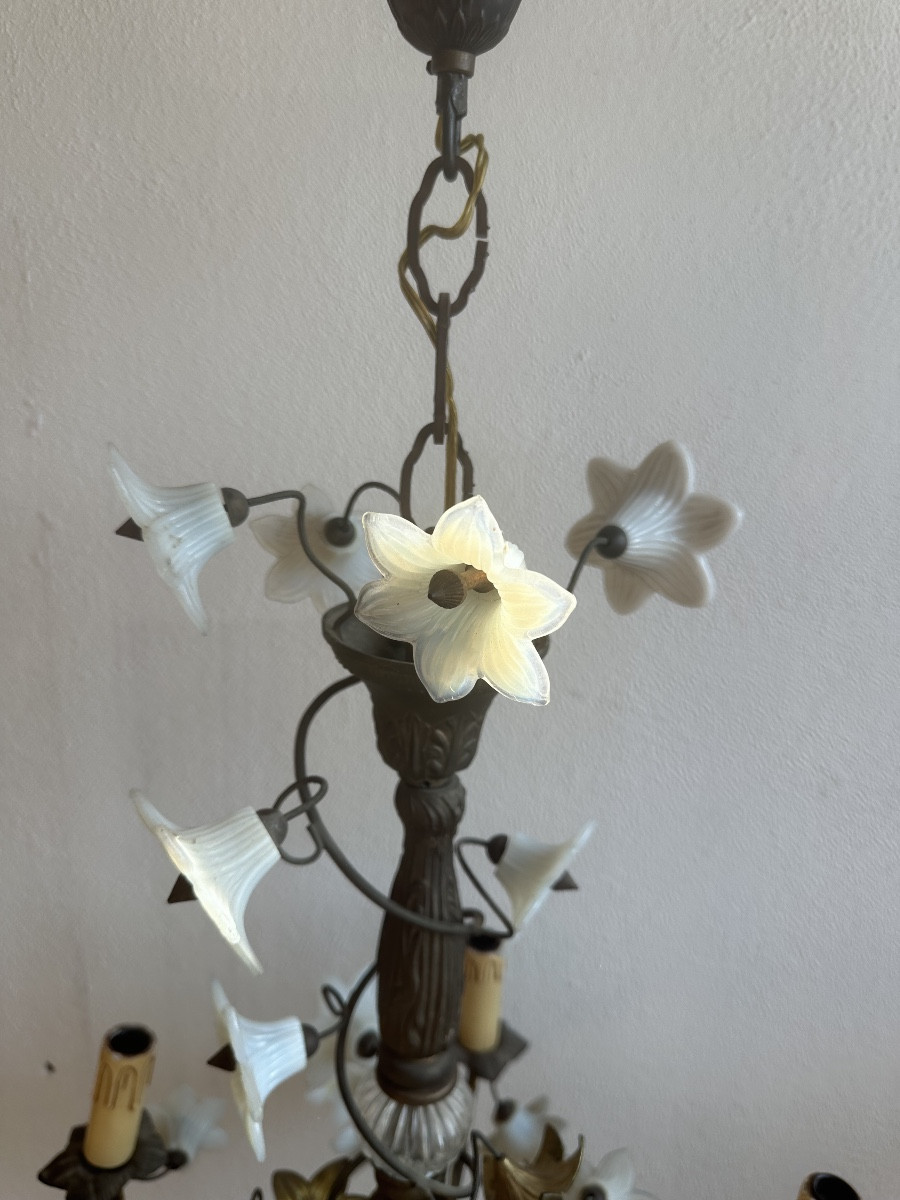 Opaline Flower Chandelier -photo-2