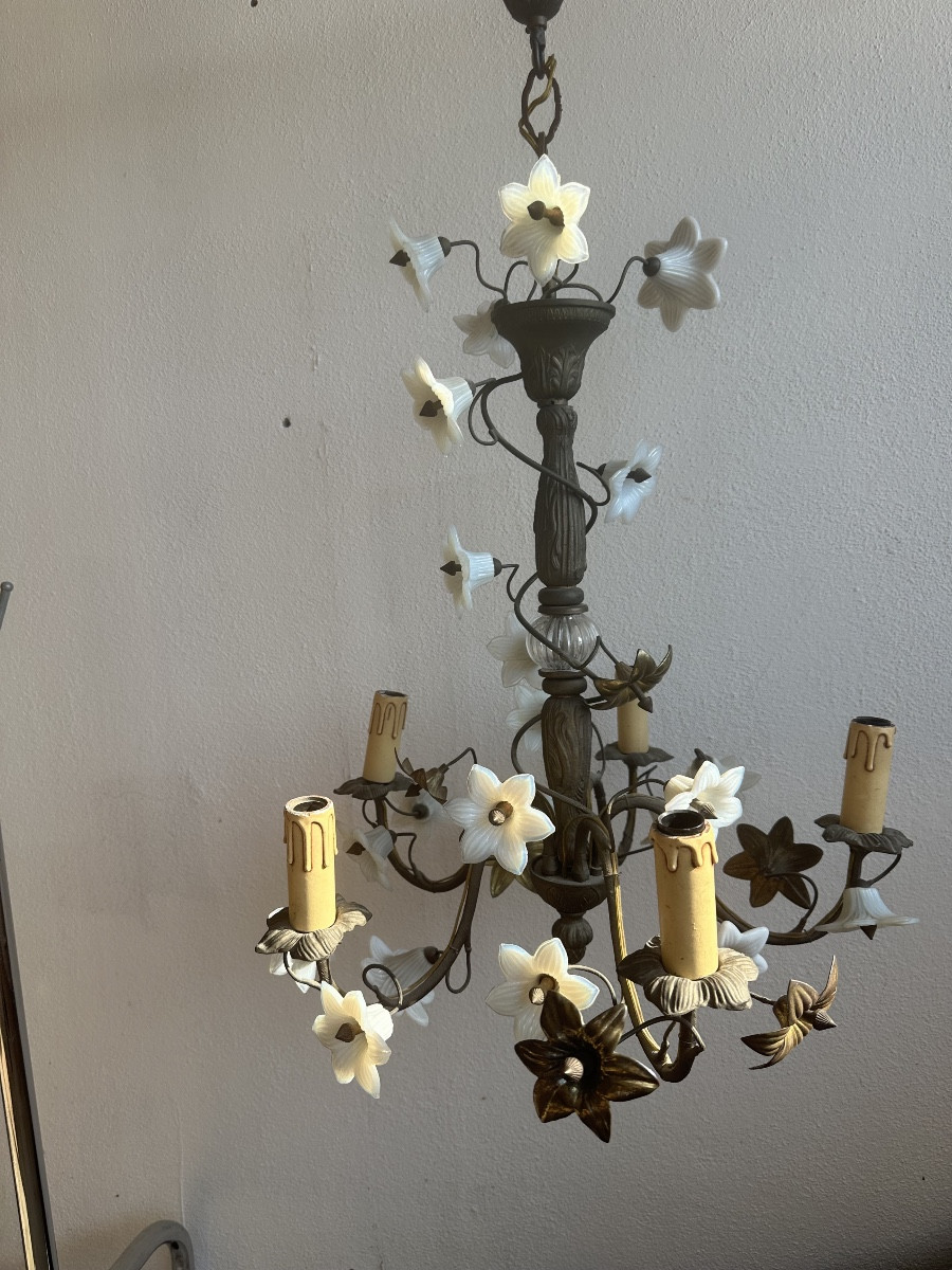 Opaline Flower Chandelier -photo-4