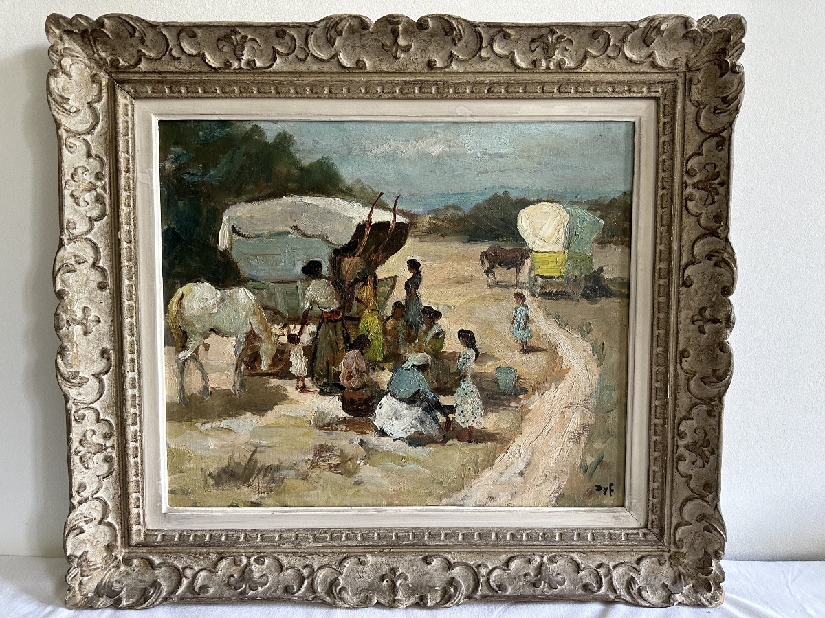 Oil On Canvas By Dyf