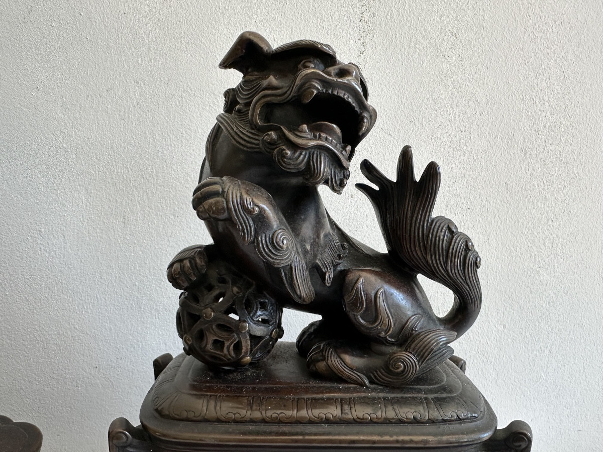 Chien de Fô en bronze-photo-1