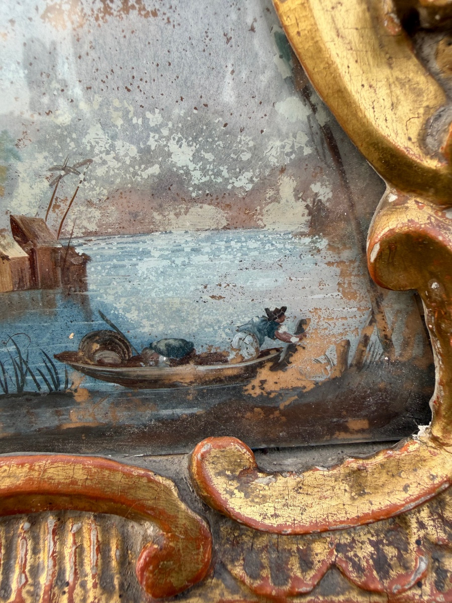 Miroir italien XVIII eme-photo-2