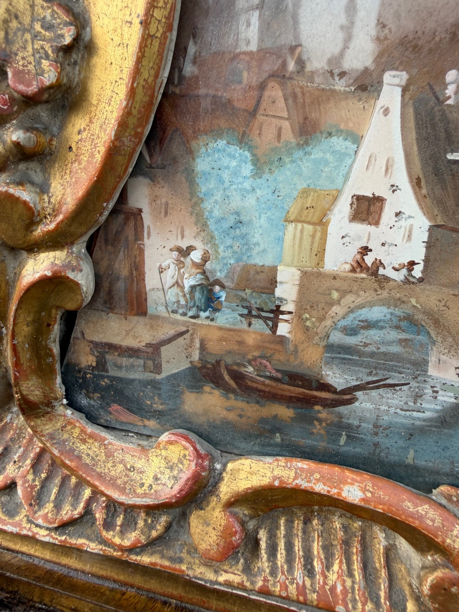 Miroir italien XVIII eme-photo-3