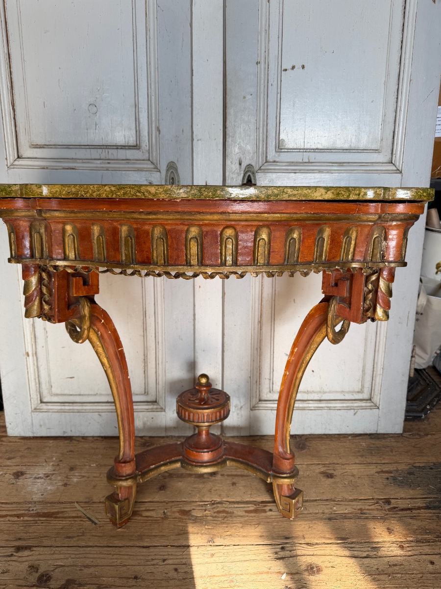 Louis XVI Ploychrome Side Tables -photo-3