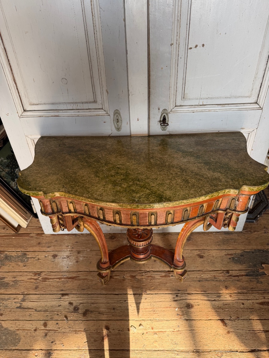 Louis XVI Ploychrome Side Tables -photo-4