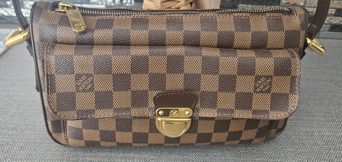 Sac louis vuitton ravello GM damier ébène -photo-3