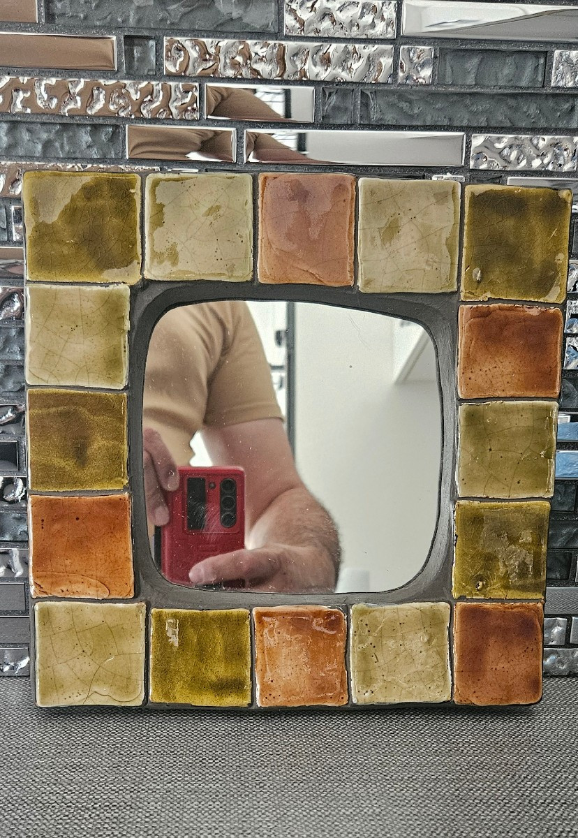 Mithé Espelt Ceramic Mirror 23x23cm