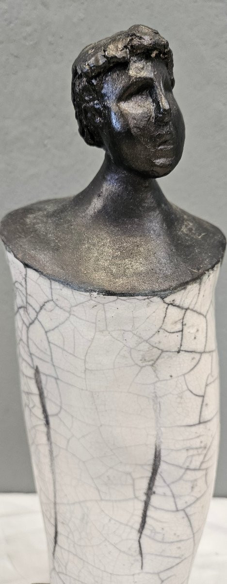 Large Raku Ceramic With Brand-photo-2