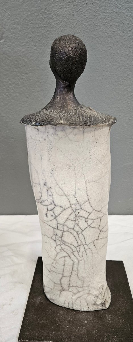 Sculpture personnage raku 40cm-photo-3