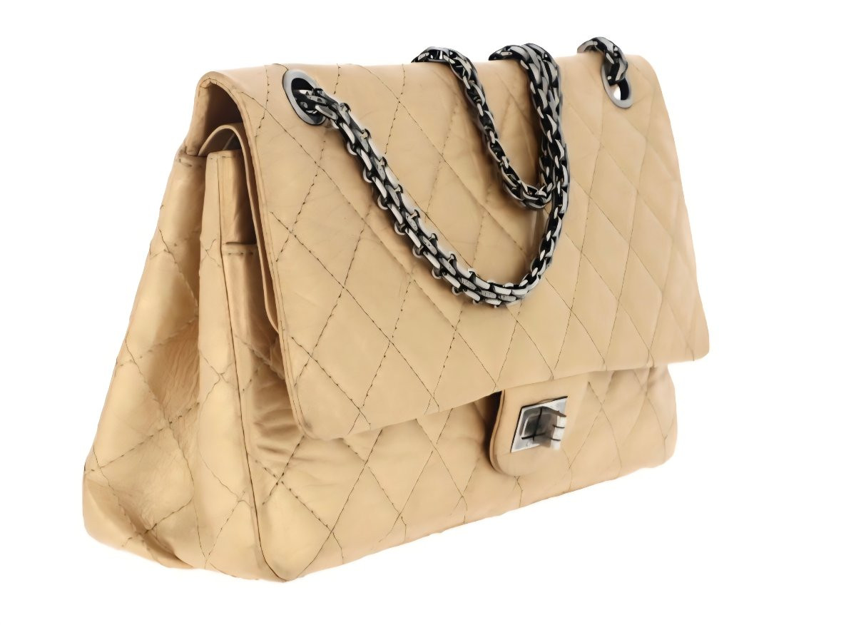 Sac chanel timeless 2.55 dore vintage carte authenticité -photo-3