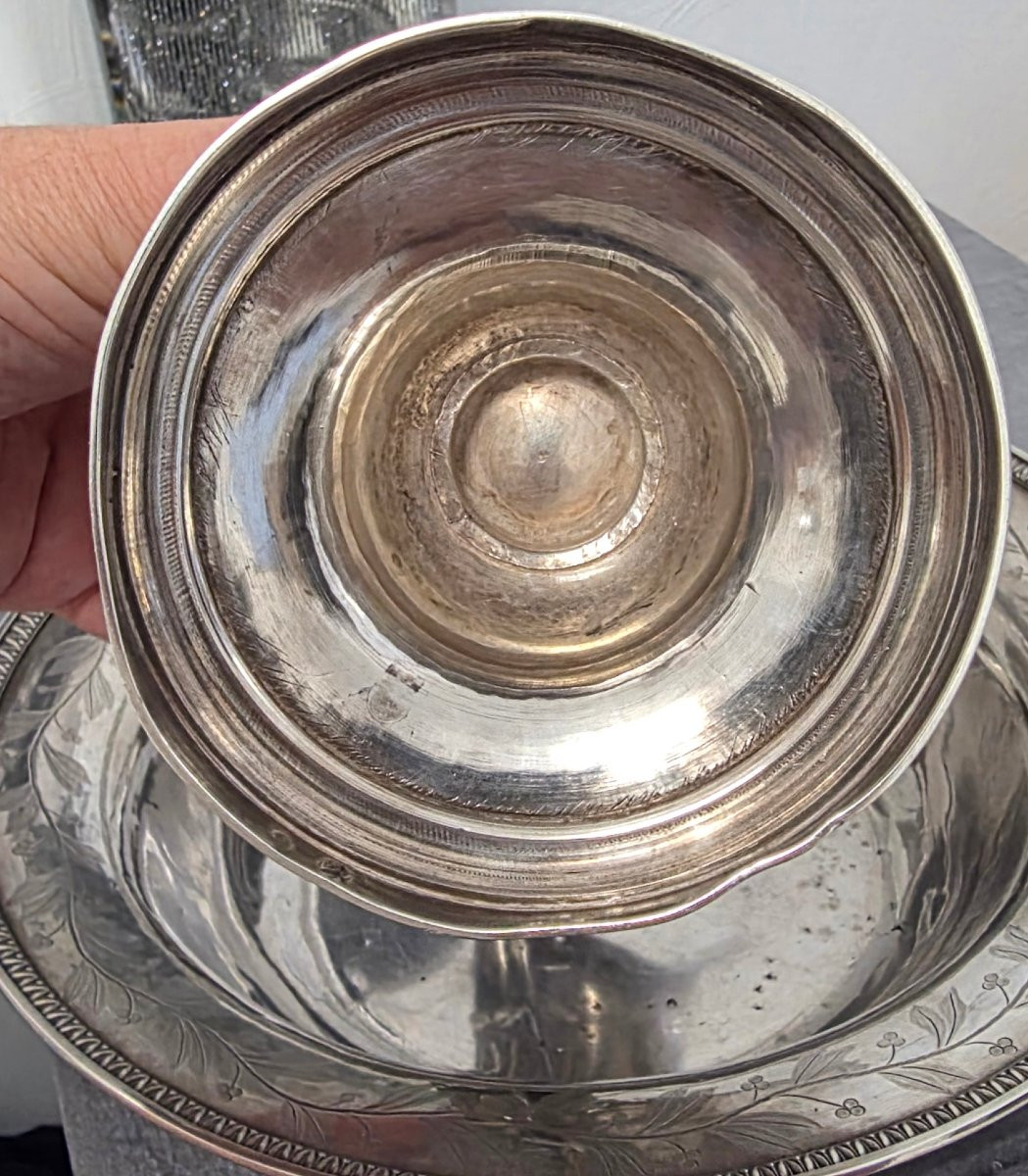 Grande aiguiere et son bassin argent vieillard -photo-3