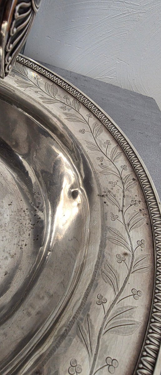 Grande aiguiere et son bassin argent vieillard -photo-5