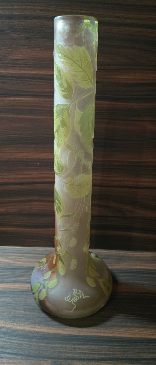 Large Gallé Vase, 45cm 