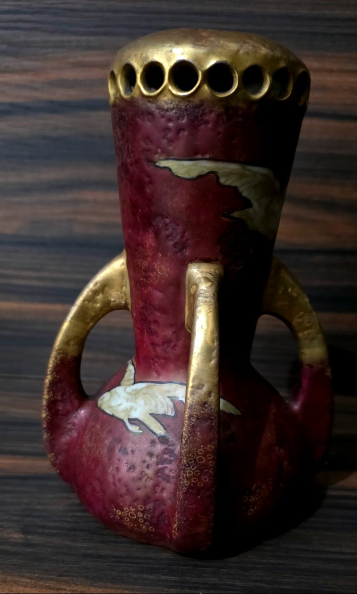 Vase austria amphora Autriche oiseaux