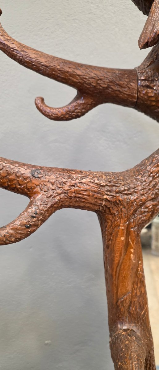 19th Century Black Forest Bear And Cub Coat Rack 210cm-photo-5