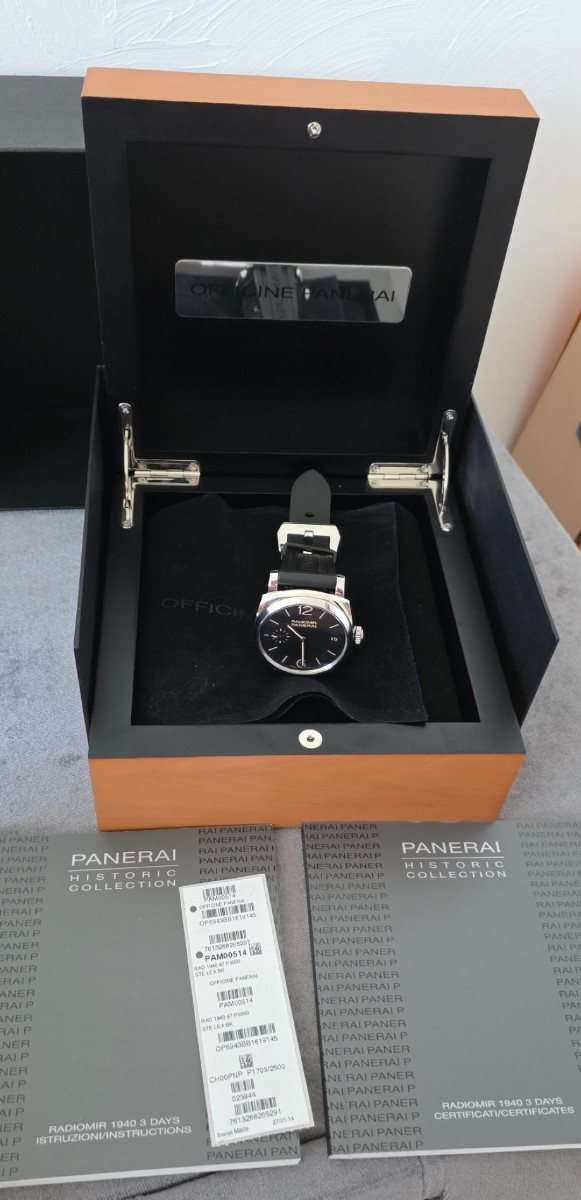 Men's Watch Panerai 1940 Pam00514 Val 7500e Fullset