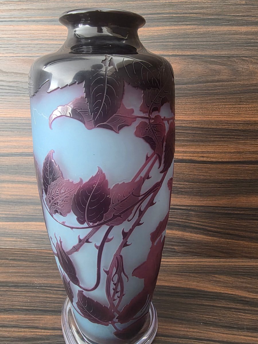 Grand vase pate de verre Paul Nicolas D'argental-photo-4