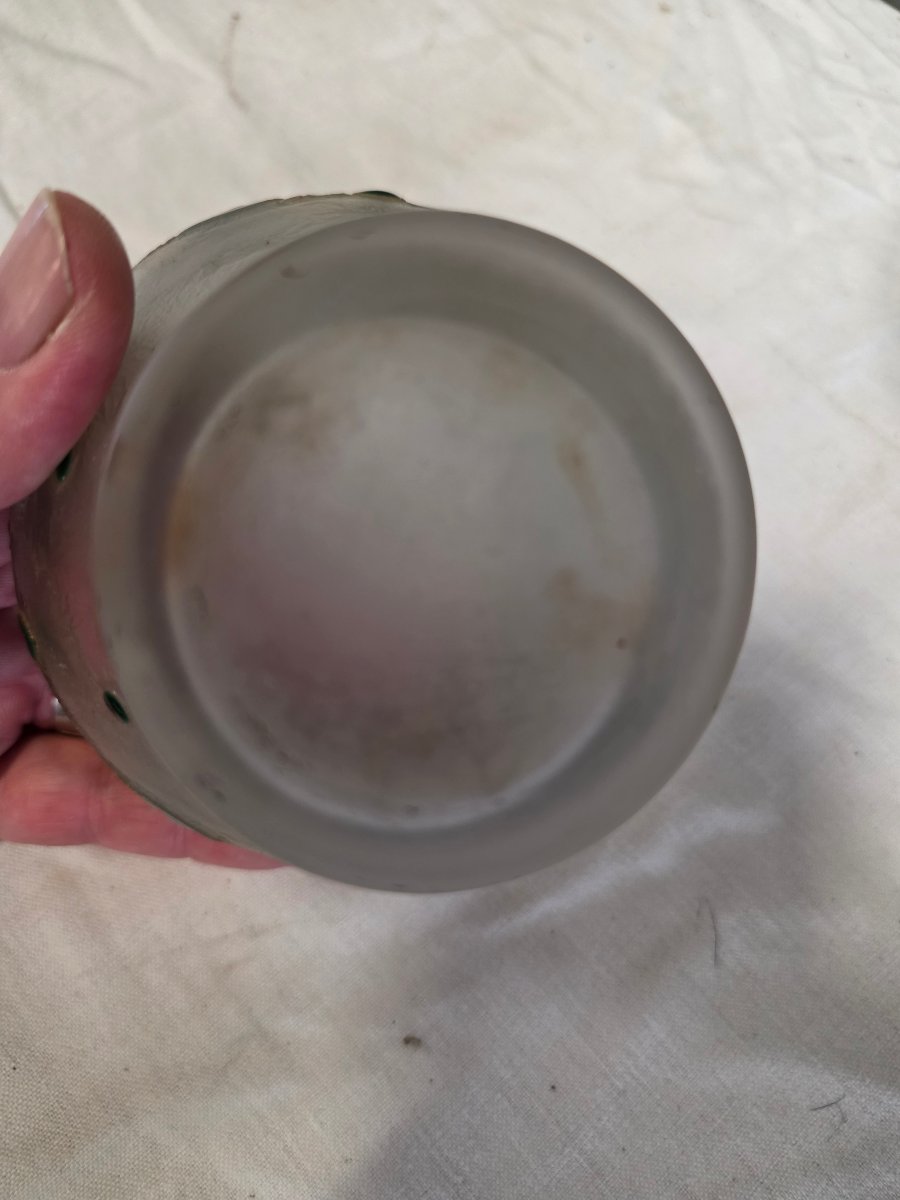 Paire de petits.vase legras pate de verre-photo-4