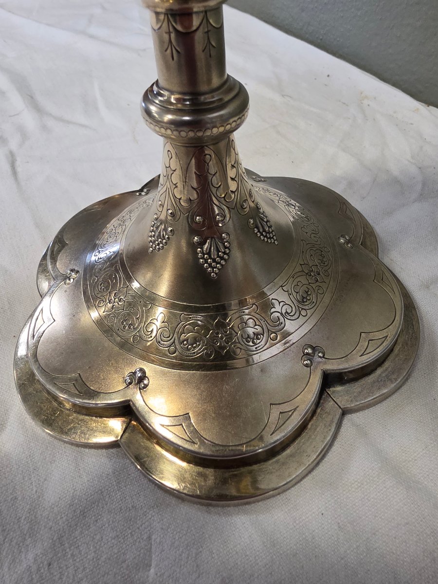 French Ciborium Made Of Solid Silver-photo-2
