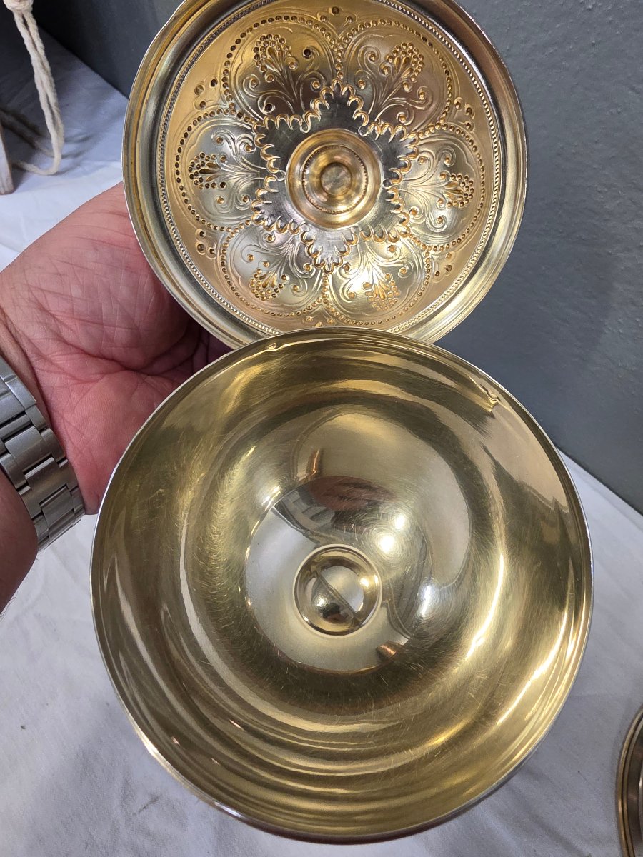 French Ciborium Made Of Solid Silver-photo-1