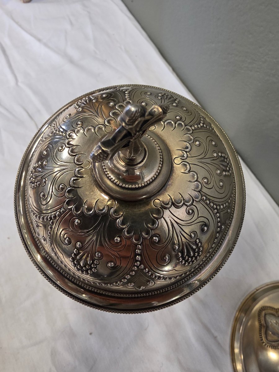 French Ciborium Made Of Solid Silver-photo-2