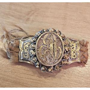 Nap3 Gold And Silver Relic Hair Bracelet